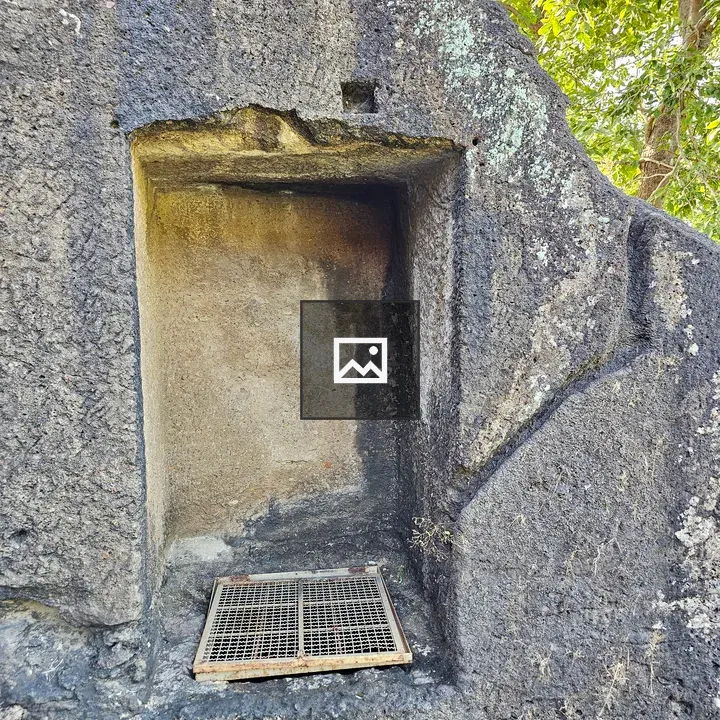 Rock-cut niche at Kanheri Caves