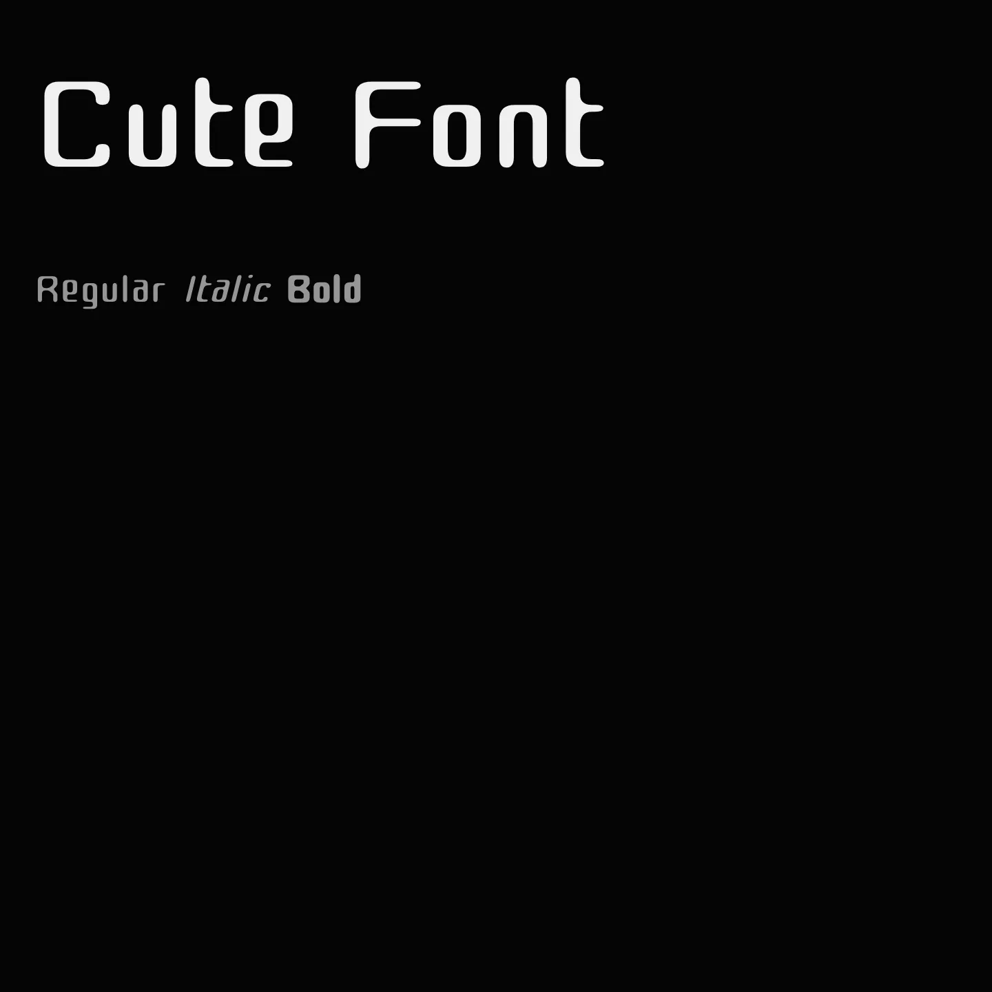 Cute Font
