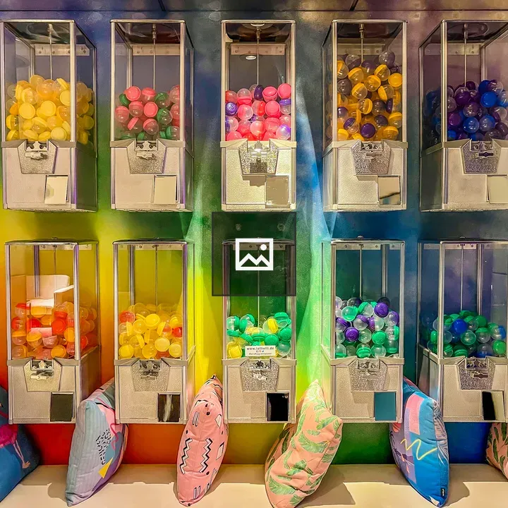 Colorful candy dispensers