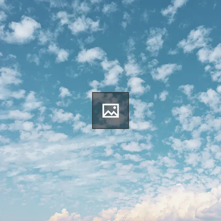 Coastal sky with clouds and horizon