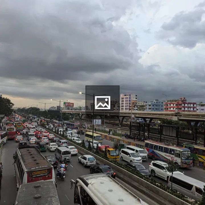 Busy Asian City Road