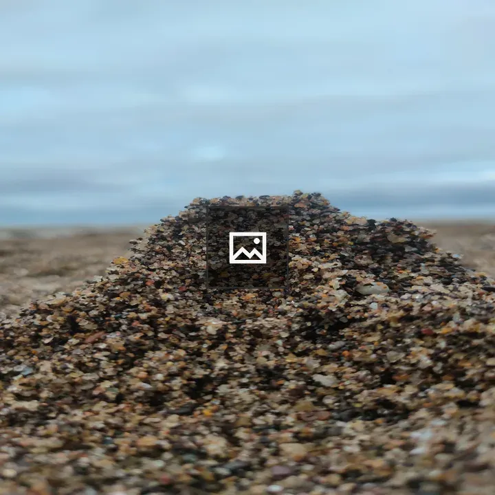 Beach sand art