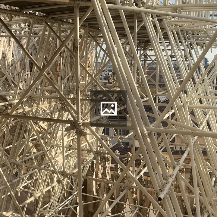 Scaffolding at Duomo di Milano