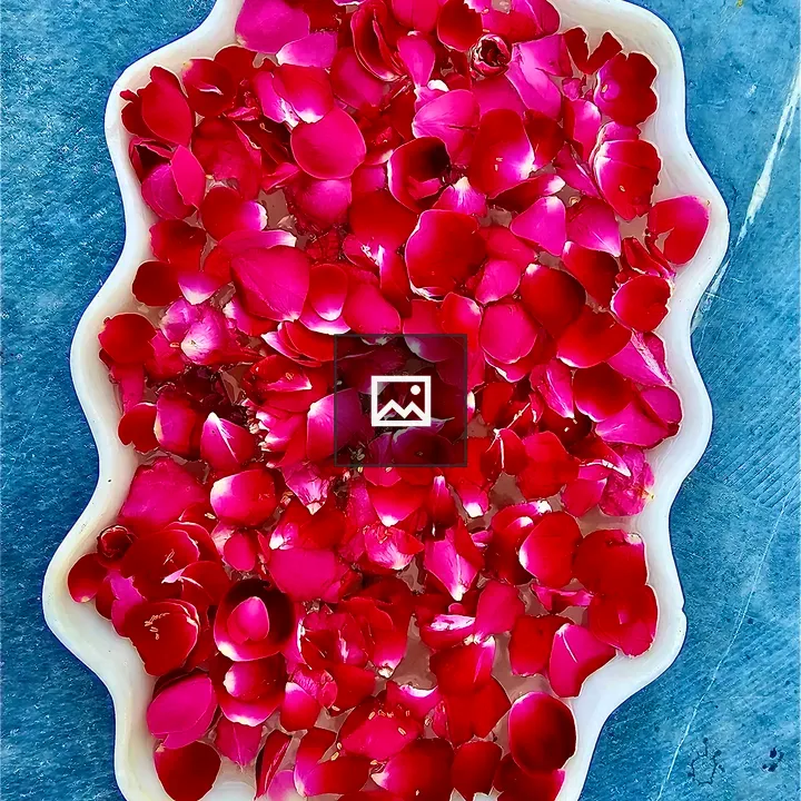 Rose Petals in Marble Bowl