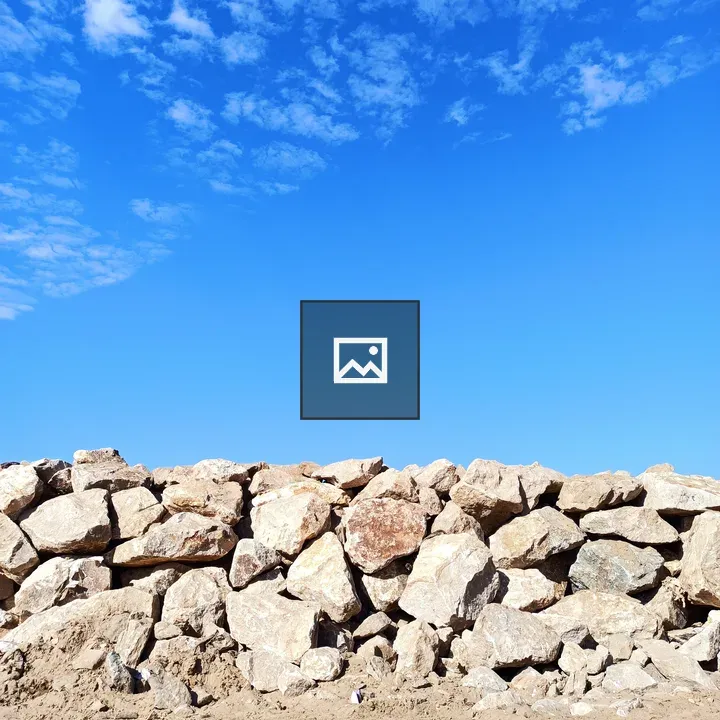 Blue Sky over Stone Wall