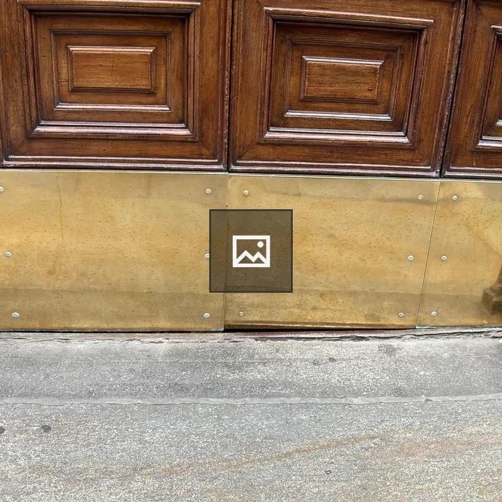 Ancient decorative door braces