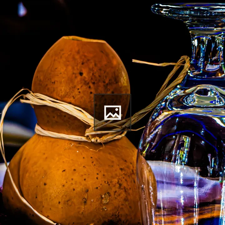 Wine Glass on Rustic Wood