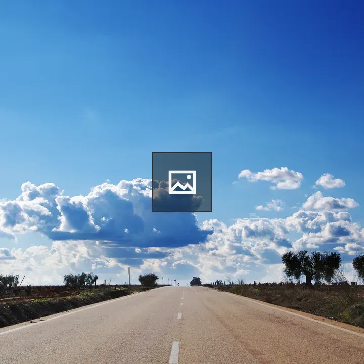 Straight rural road through Spain