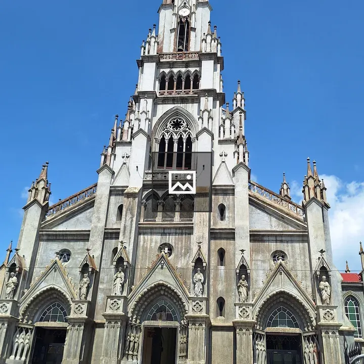 Tall Gothic Church Facade