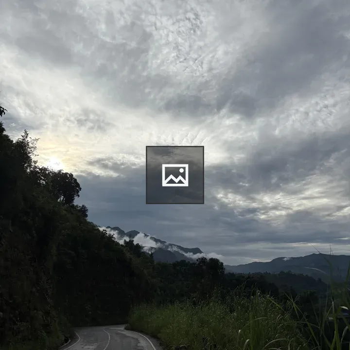 Winding Road through Mountain Landscape