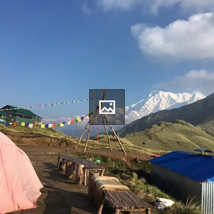 Majestic mountain range landscape