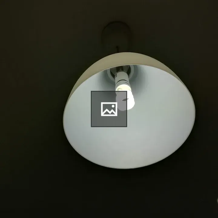 Overhead fluorescent light bulb