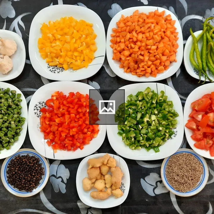 Veggies on plate