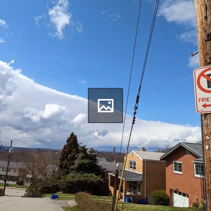 Blue Sky over Pittsburgh Hill