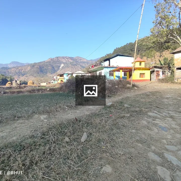 Village Scene with Mountains
