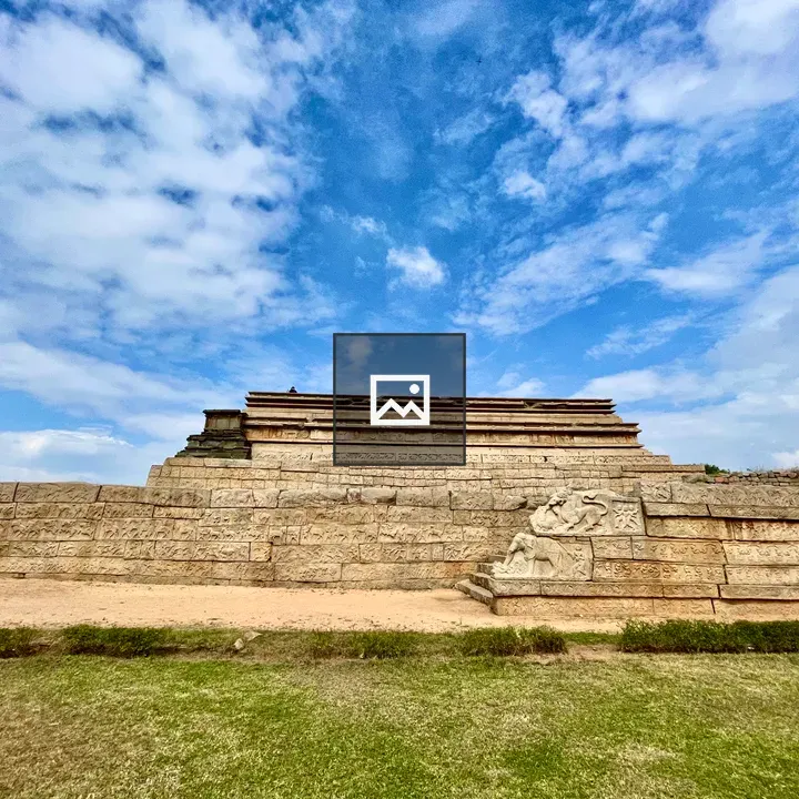 Backyard view of royal enclosure ruins