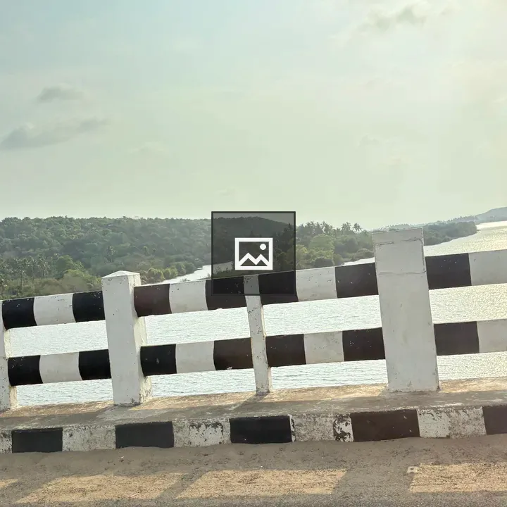 Bridge Railing Along Roadway