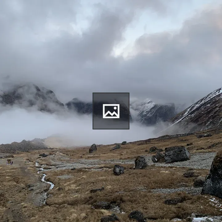 Annapurna Base Camp Mountain Portrait