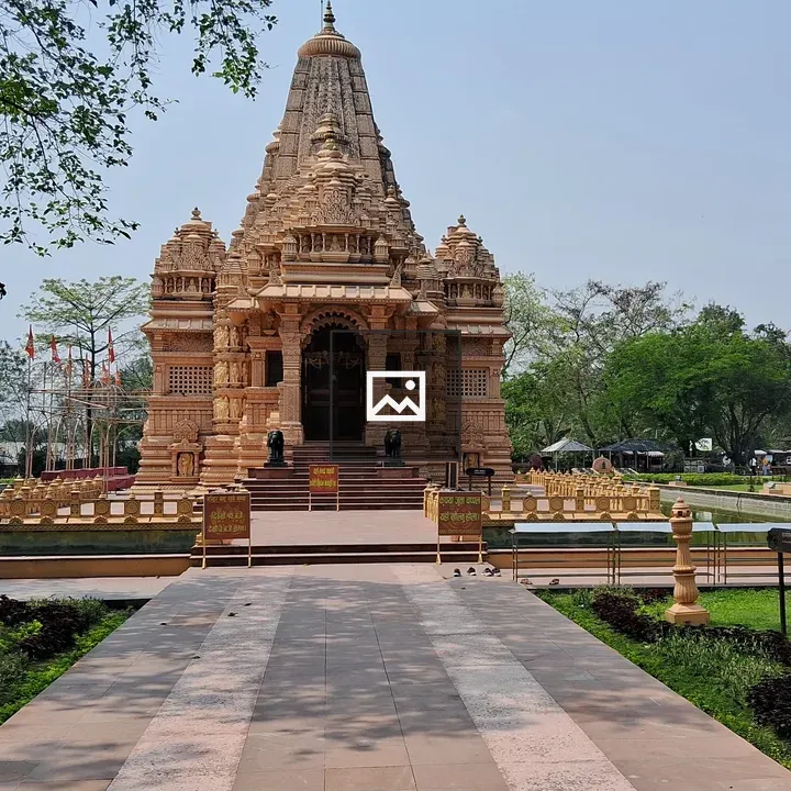 Ornate CG Temple in Garden