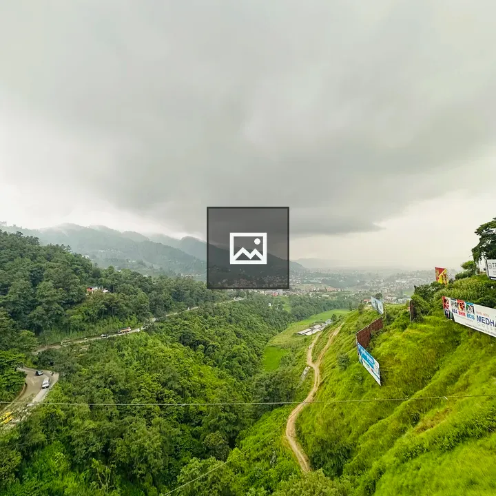 View of Kathmandu Valley from Sanga Bridge