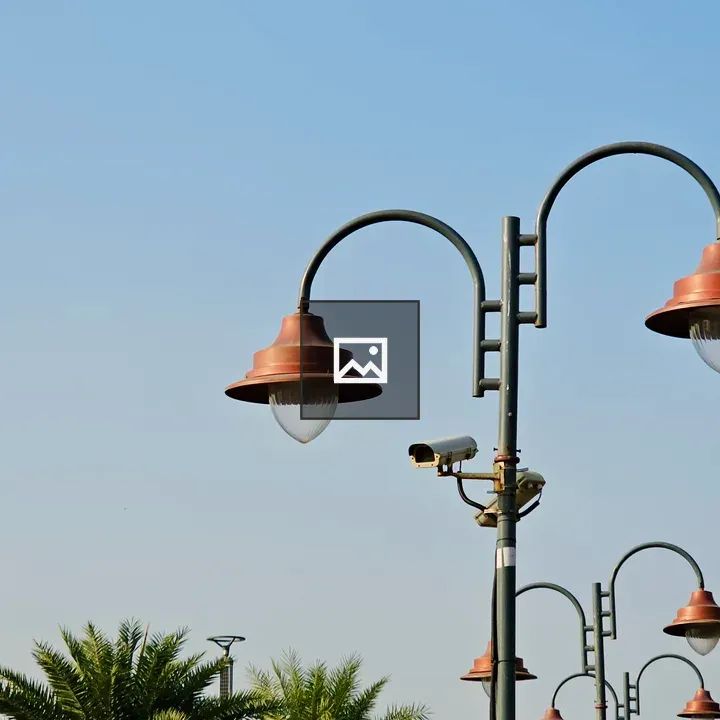 Street lamps with CCTV camera