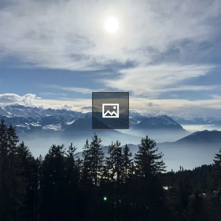 Snowy Alpine Mountain Range