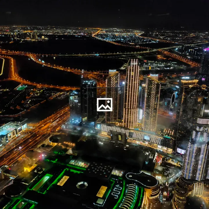Glimmering Dubai Night View