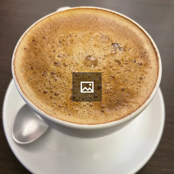 Filter coffee in a white cup