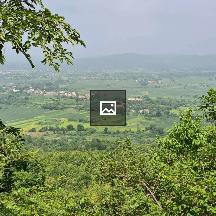 Mountain Landscape in Gray and Green