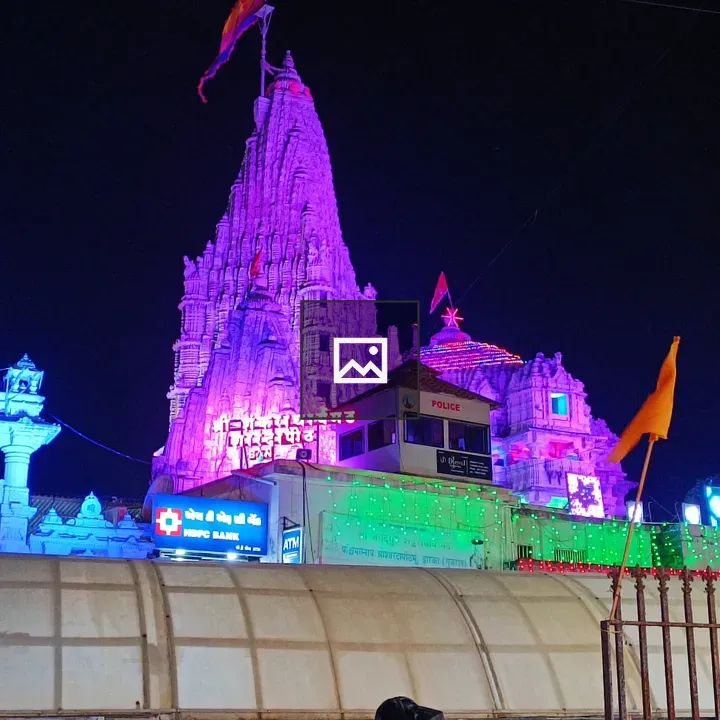 Dwarkadhish Temple Diwali View