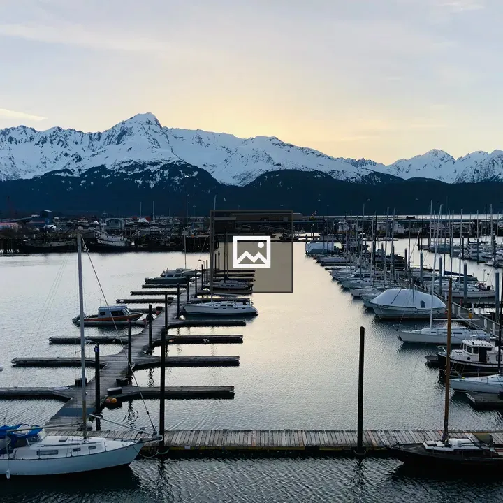 Morning boats at Seward docks