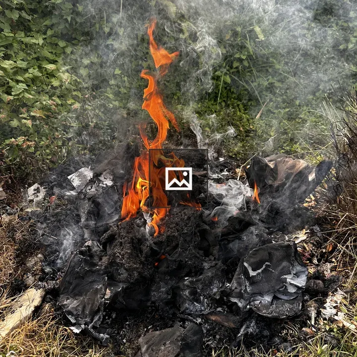 Fire and Smoke over Trash