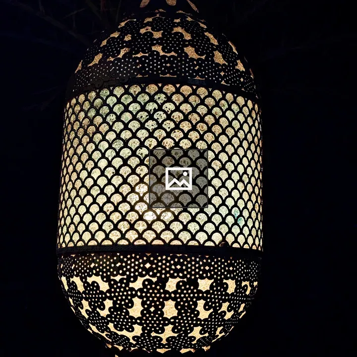 Moroccan-style metal pendant light