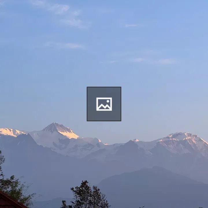Snowy Nepal Mountain Landscape
