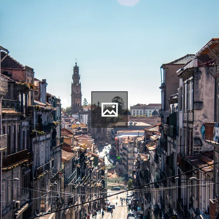 Street to Clérigos Tower, Porto
