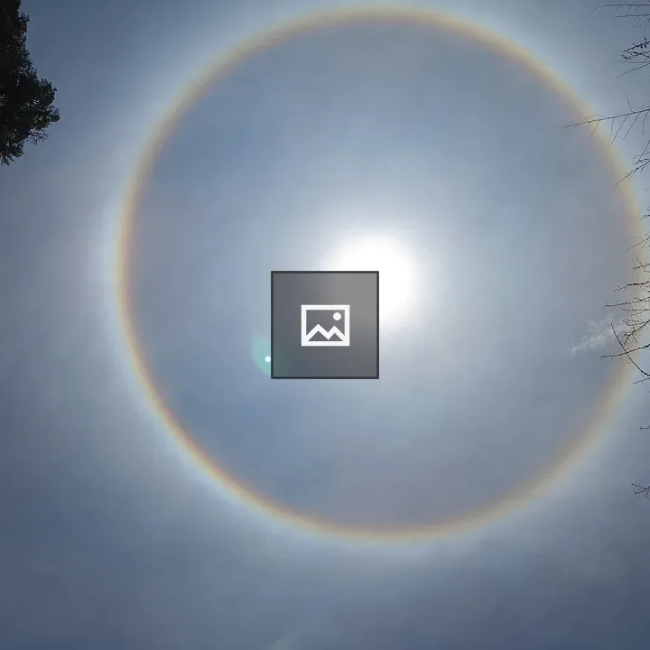 Circular Rainbow around Sun