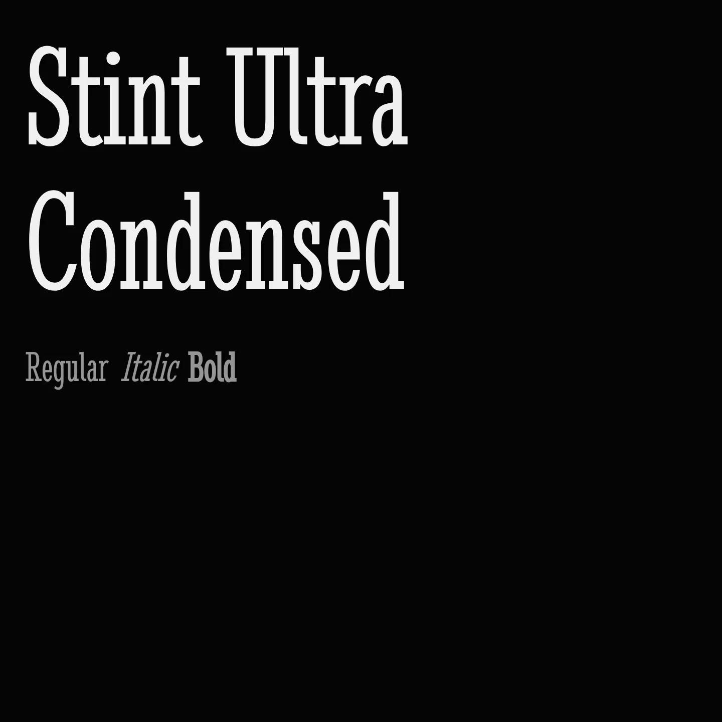 Stint Ultra Condensed