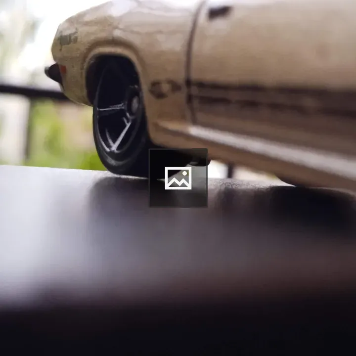 Toy car on wheels