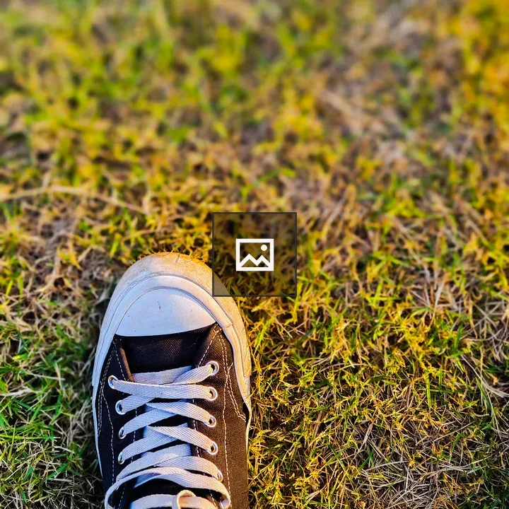 Converse shoe in black and white