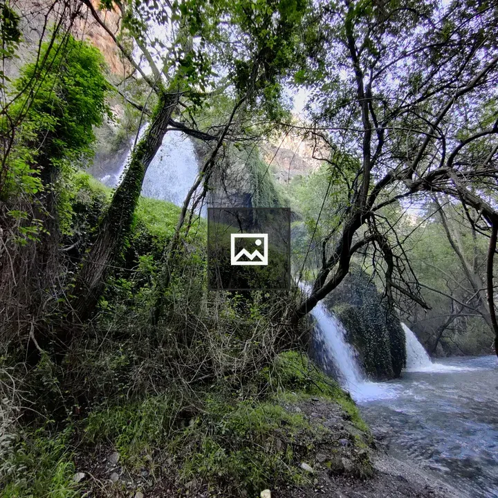 Waterfall in a river