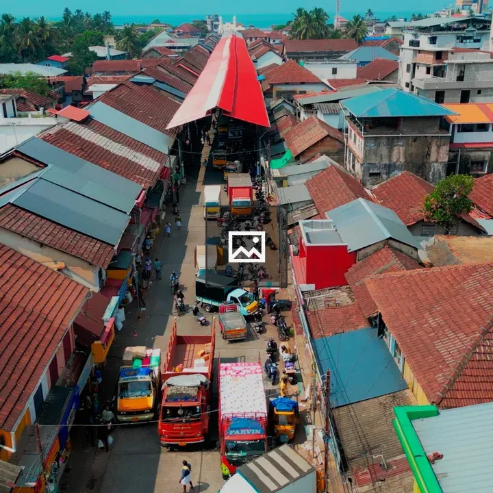 Aerial Palayam Market View