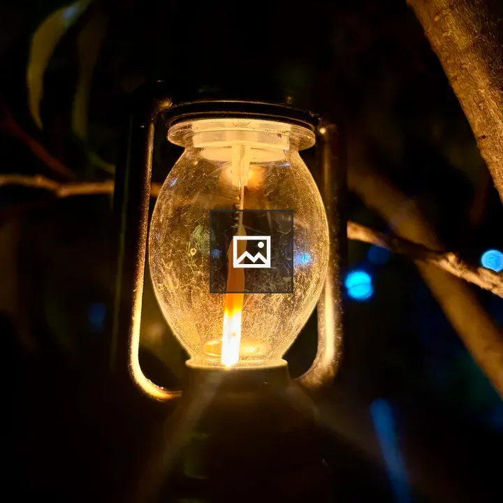 Antique lantern close-up