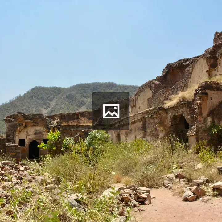 Partially Collapsed Fort Walls