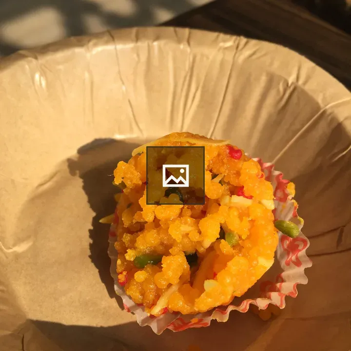 Boondi Ladoo in Paper Cup
