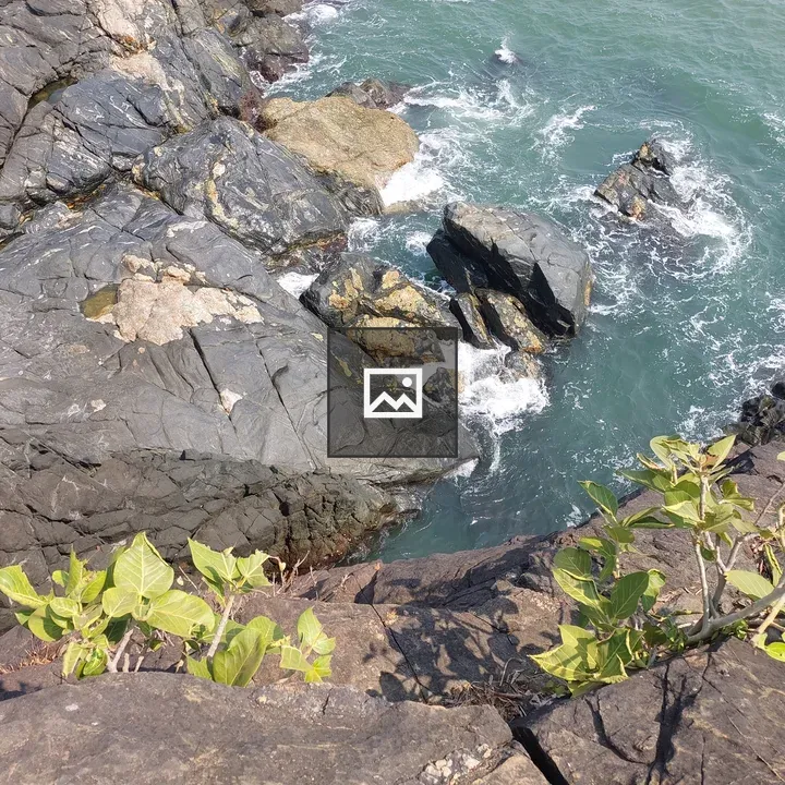 Rocky coastline with turquoise water