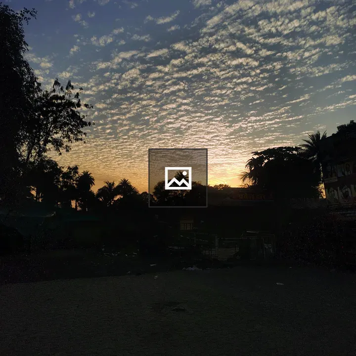 Sunset horizon landscape