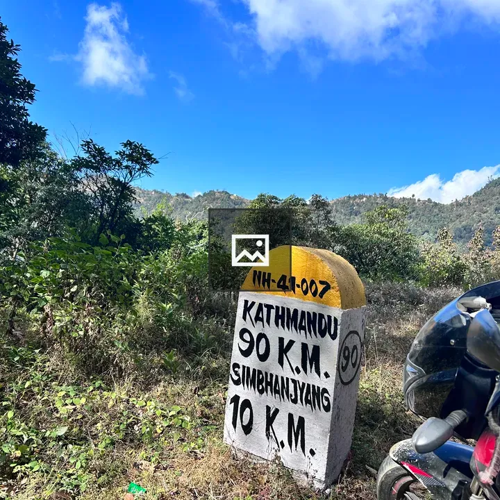 Road distance signboard