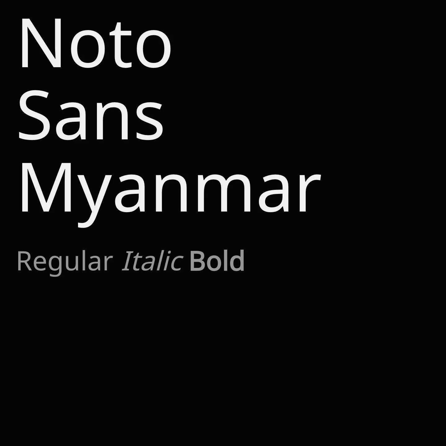 Noto Sans Myanmar