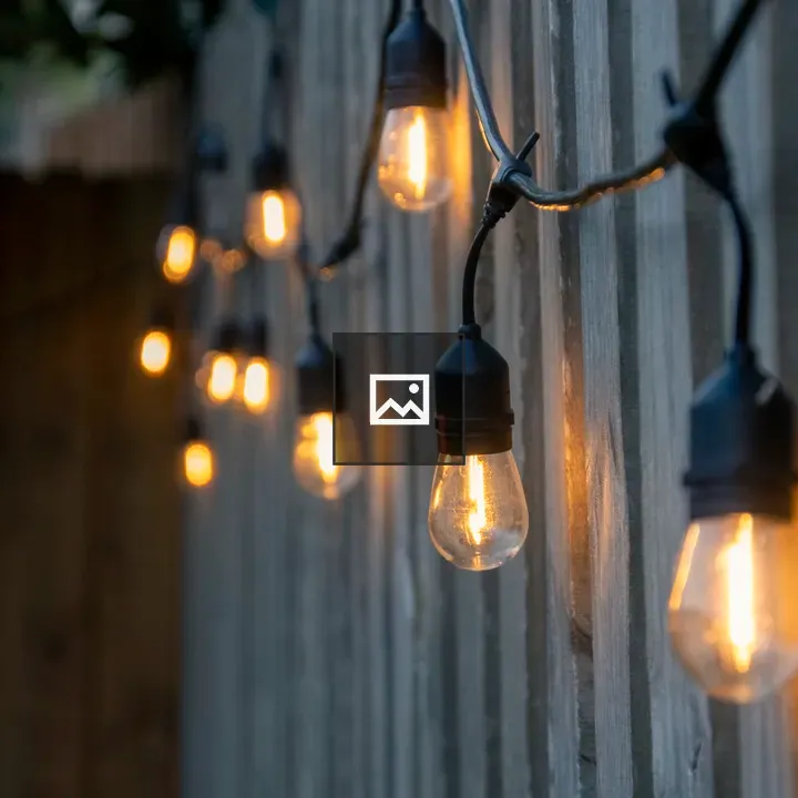 String of Edison Bulbs