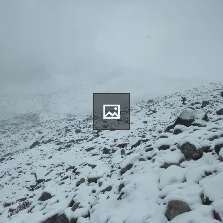 Snowy rocky landscape